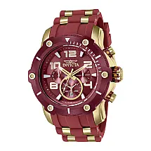Relgio masculino profissional 51,5 mm. Ouro. Vermelho 40810