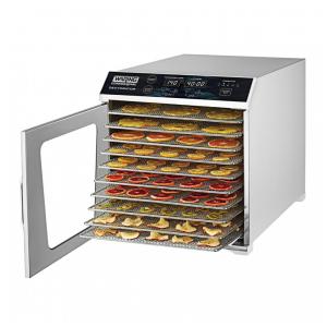 Waring WDH10 Desidratadora de Alimentos 10 Bandejas Inox 120V - 1,3 m² 32-82°C