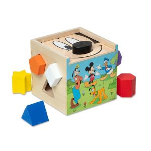 Cubo Infantil de Madeira, Tema Disney Mickey Mouse e Amigos para Crianças Acima de 2 Anos, Melissa & Doug