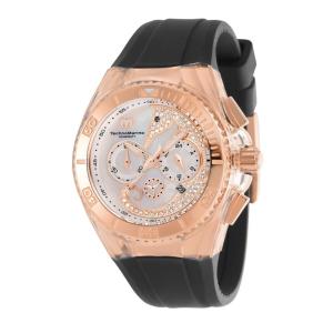 Relgio feminino TechnoMarine Cruise Dream com mostrador em madreprola - 40 mm. Preto ZG-TM-119020