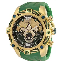 Relógio masculino Invicta DC Comics Aquaman renovado , verde AIC 35120