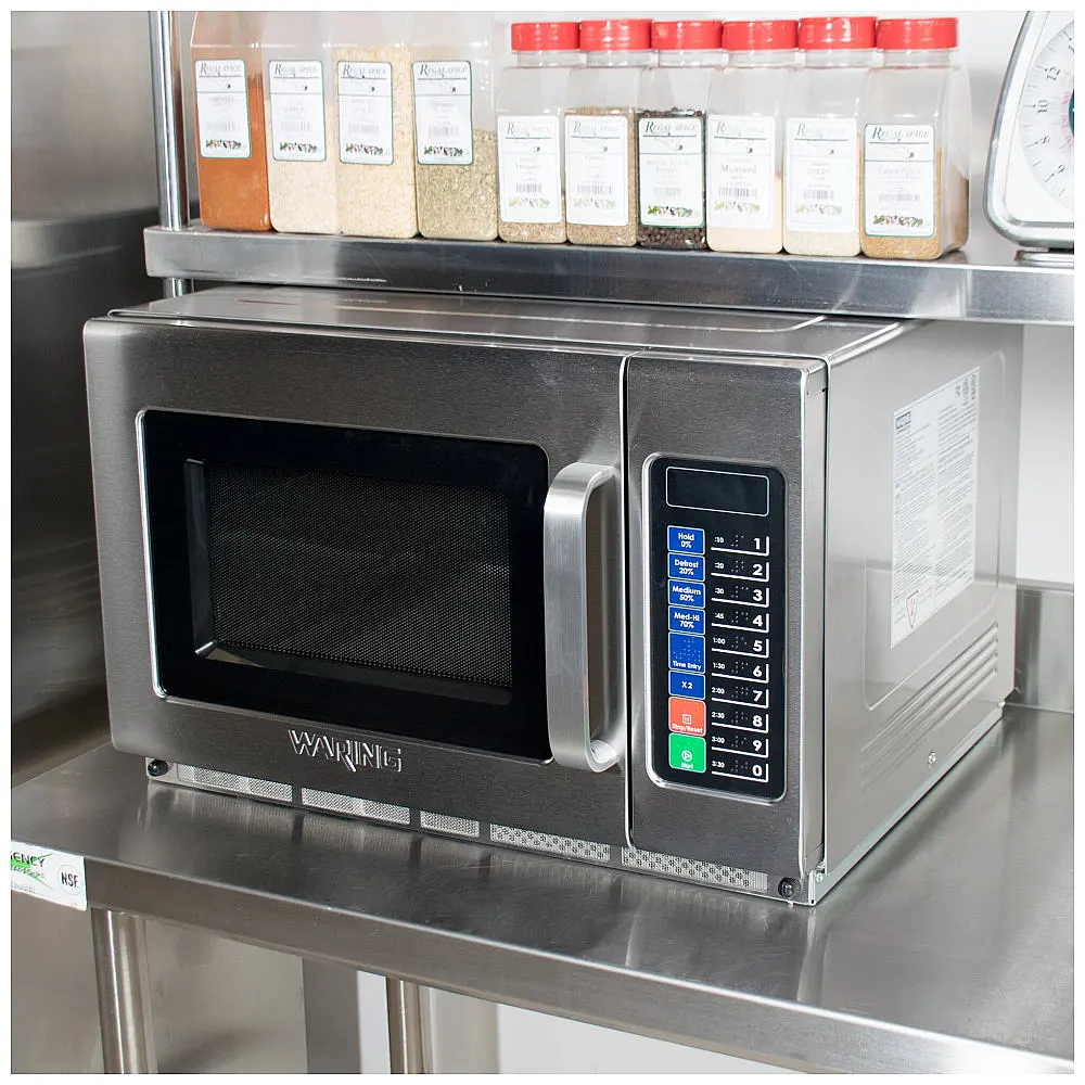 Micro-ondas Comercial Waring WMO120 Inox 1800W com Controles por Botão e Memória Programável — foto 2
