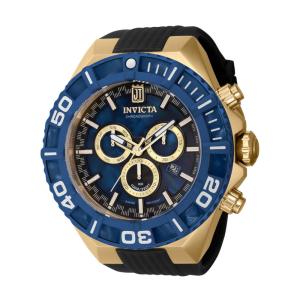 Relógio Masculino Jason Taylor, Invicta 40220, Preto, Dourado e Azul