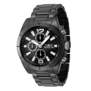 Relógio masculino de cerâmica sólida resistente a arranhões com mostrador de madrepérola - 44,5 mm. Preto 47320