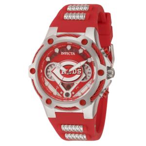 Relgio unissex MLB Cincinnati Reds - 40 mm. Ao. Vermelho 43520