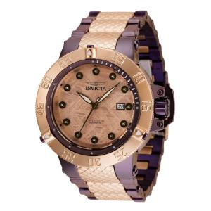 Subaqua Noma III 0.05 Carat Diamond Automtico Men s Watch w por Meteorite Dial - 50mm. Rosa ouro. Marrom 35620