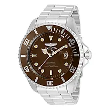 Relógio Masculino Automático Pro Diver, Invicta 35720, Prata e Marrom