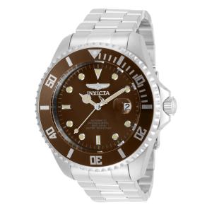 Relógio Masculino Automático Pro Diver, Invicta 35720, Prata e Marrom