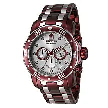 Relgio masculino profissional - 48 mm. Vermelho. Ao ZG-40920