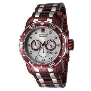 Relgio masculino profissional - 48 mm. Vermelho. Ao ZG-40920