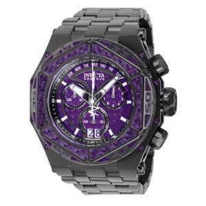 Relgio masculino Reserve Carbon Hawk Swiss Ronda 8040.N calibre - 54,5 mm. Preto 38920