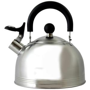 Chaleira de Chá 1.5L com Apito, Aço Inoxidável, MR. COFFEE 91408.02, Prateado