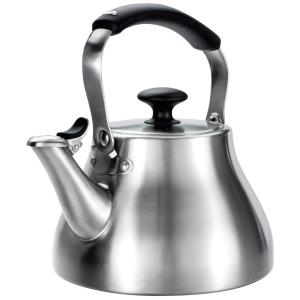 Chaleira de chá clássica BREW aço inoxidável escovado, OXO 1479500