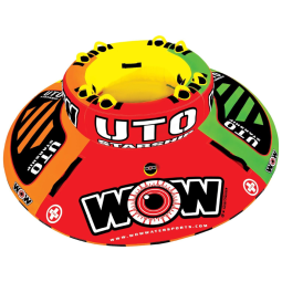 Boia Rebocável Inflável Para 2 Pessoas, Resistente, WOW SPORTS, Vermelho