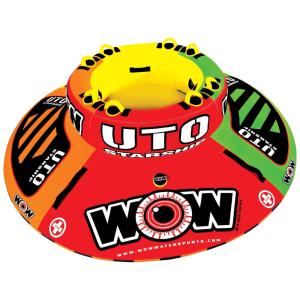 Boia Rebocável Inflável Para 2 Pessoas, Resistente, WOW SPORTS, Vermelho