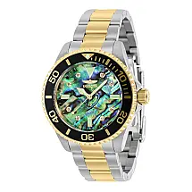 Relógio feminino Invicta Pro Diver 0,03 Carat Diamond com mostrador abalone , aço, ouro 39430