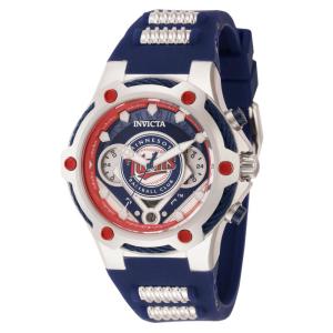 Relgio Invicta MLB Minnesota Twins - 40mm em ao inoxidvel e azul, perfeito para fs de beisebol!