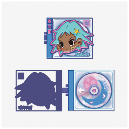 Série Lil Peach RiotLoading! Pin da Marca Pop Mart Caixa Surpresa