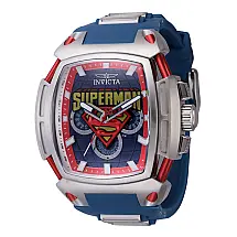 Relgio masculino DC Comics Superman - 53 mm. Ao. Azul 43730