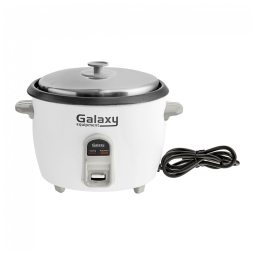 Panela de Arroz Elétrico Galaxy GRCB30 Branco 30 Copos Cozidos 120V