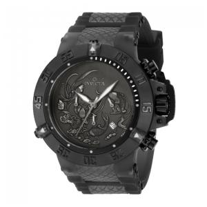 Relógio Masculino Invicta Subaqua Skull 50mm, Preto, Cinza Escuro ZG37040