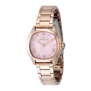 Relógio Feminino Invicta Wildflower com Mostrador Madrepérola 32,5mm, Dourado Rosé 48240