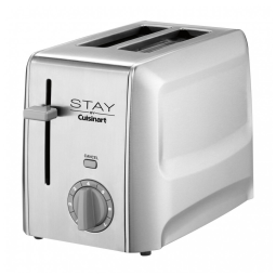 Torradeira Pop Up 2 Fatias Cuisinart Aço Inoxidável Prata 2 Ranhuras 120V