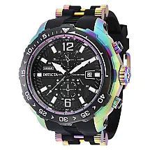 Relgio Aviador Masculino - 51mm. Preto. Iridescente 40540