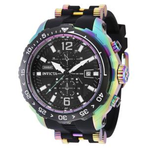 Relgio Aviador Masculino - 51mm. Preto. Iridescente 40540