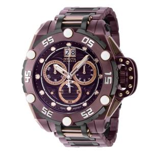 Relógio Masculino Flying Fox, Invicta 38740, Ouro Rosa, Preto e Marrom
