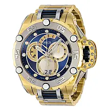Relógio Masculino Flying Fox, Invicta 36840, Azul e Dourado