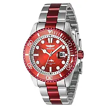 Relógio Masculino Pro Diver, Invicta 40940, Prata e Vermelho