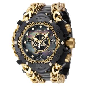 Relgio masculino reserva MLB New York Yankees Swiss Ronda Z60 calibre com mostrador em madreprola - 58,3 mm. Ouro.