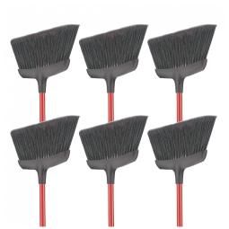 Vassoura Profissional Angular com Cabo de Aço Libman 994, Vermelha