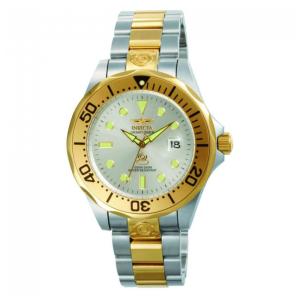 Relógio Masculino Automático Pro Diver, Invicta 3050, Prata e Dourado