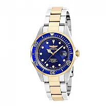 Relógio Masculino Invicta Pro Diver 37.5mm em Aço com Detalhes em Ouro 17050