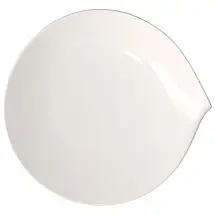 Prato de Jantar para Todas as Ocasiões com Estilo Moderno, Formato Curvo e Material de Porcelana, Villeroy Boch, Branco