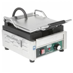 Waring WPG150 Grelha Panini Sulcada Topo e Base 110V 1800W Superfície 25x24 cm