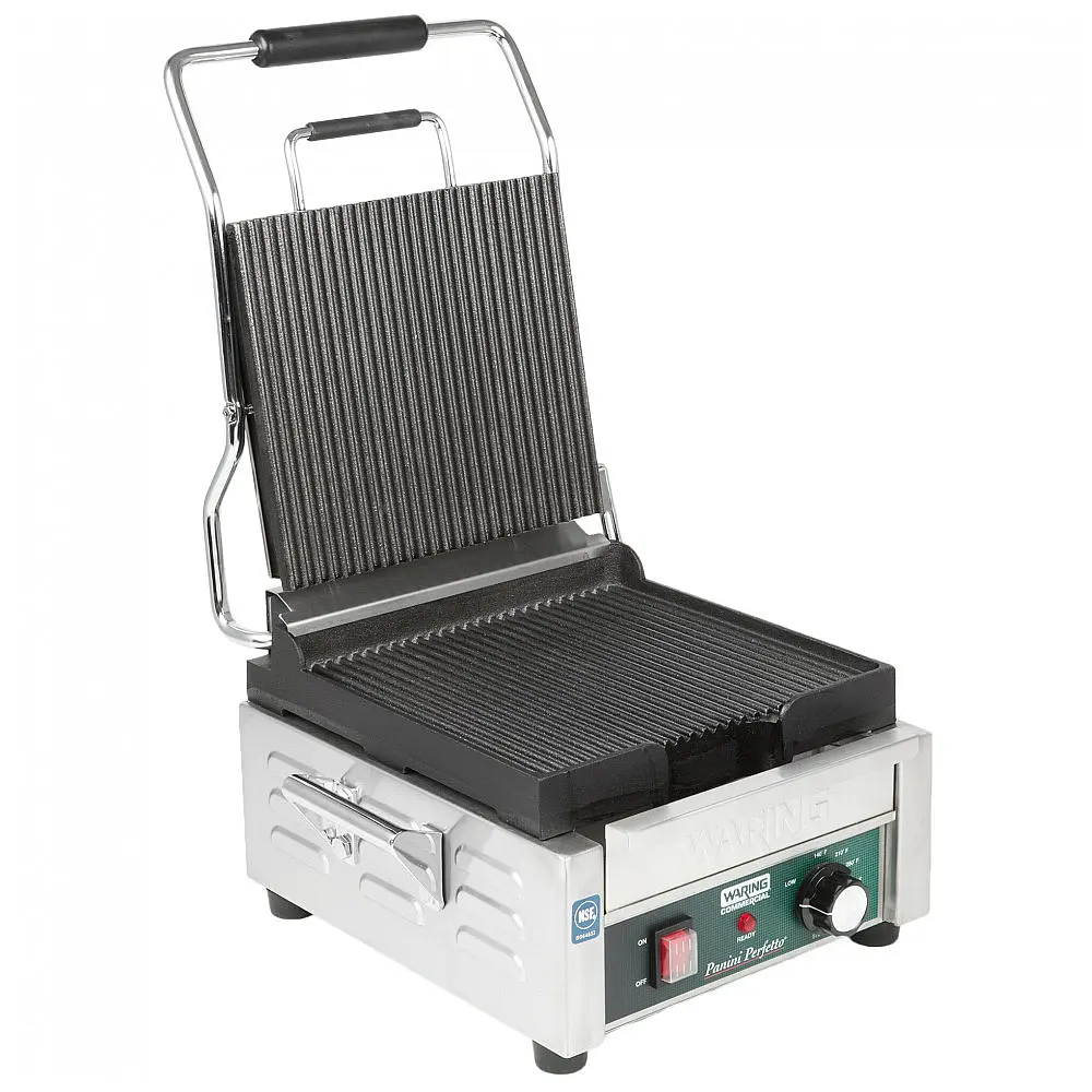 Waring WPG150 Grelha Panini Sulcada Topo e Base 110V 1800W Superfície 25x24 cm — foto 3