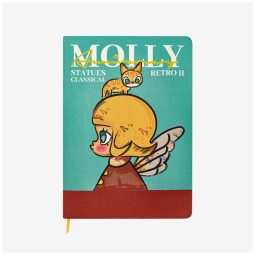 Caderno da Série Clássica Retro 2 do Aniversário MOLLY Caixa Surpresa Pop Mart