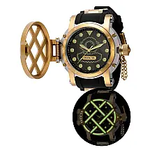 Relgio Masculino Pro Swiss Ronda Calibre 513 - 57mm. Ouro. Preto ZG-37350