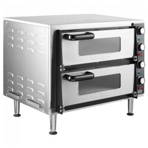 Waring Forno Duplo de Bancada para Pizza e Snacks 240V 3500W - Cozinhe Duas Pizzas de 35cm Rápido