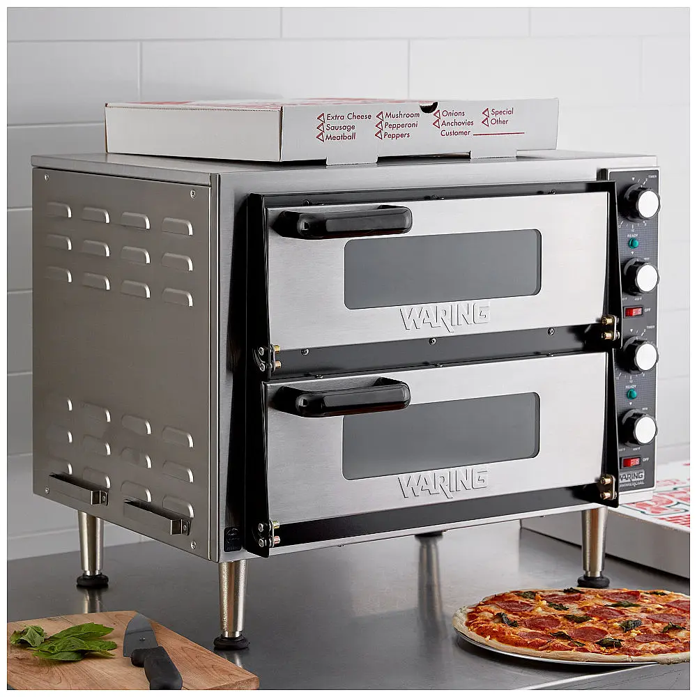 Waring Forno Duplo de Bancada para Pizza e Snacks 240V 3500W - Cozinhe Duas Pizzas de 35cm Rápido — foto 2