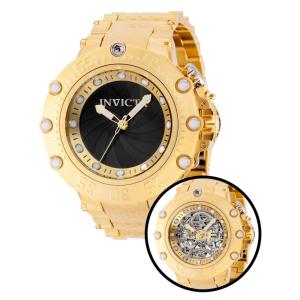 Relgio Masculino com Obturador Automtico Subaqutico - 52mm. Ouro 36650