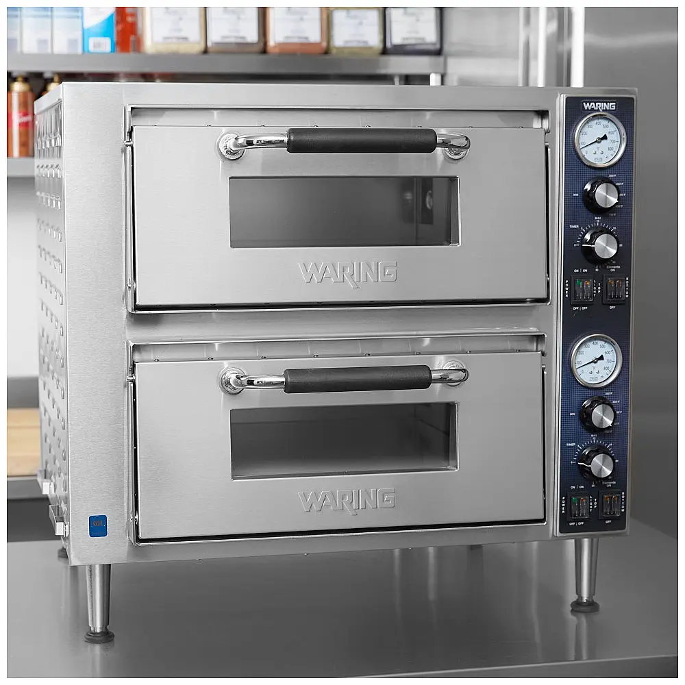 Waring WPO750 Forno de Pizza Duplo Countertop 2 Câmaras 240V 3200W — foto 2
