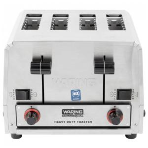 Torradeira de Pão e Bagel Waring WCT850 4 Fatias 208V para Uso Comercial Pesado