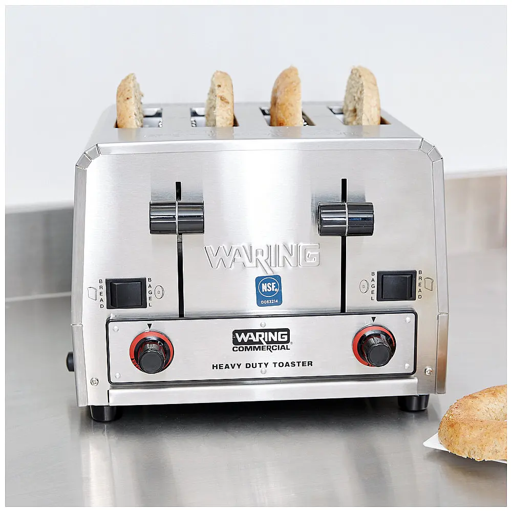 Torradeira de Pão e Bagel Waring WCT850 4 Fatias 208V para Uso Comercial Pesado — foto 2