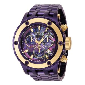 Reserva Especialidade Subaqua Swiss Ronda Z60 Calibre Relgio Masculino com Mostrador Abalone - 52mm. Roxo 43950