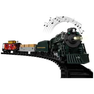 Conjunto de Trem Trenzinho Elétrico 24 Trilhos, LIONEL 711808, Verde escuro
