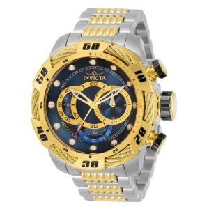 Relógio Masculino de Quartzo Speedway, Invicta 34160, Prata e Dourado
